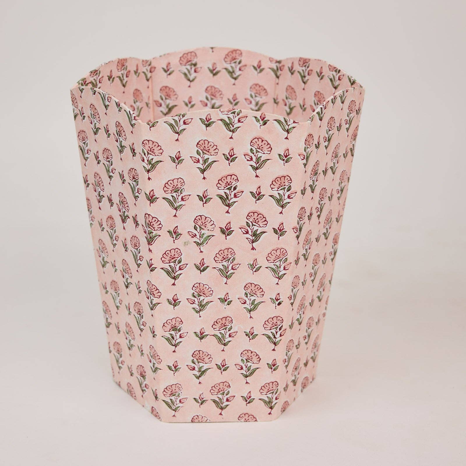 Waste Paper Basket - Ditsy Floral Blush