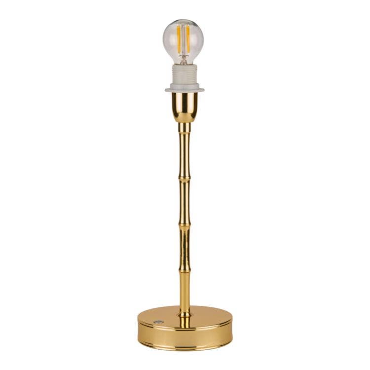Bamboo Lamp Base Gold 30cm