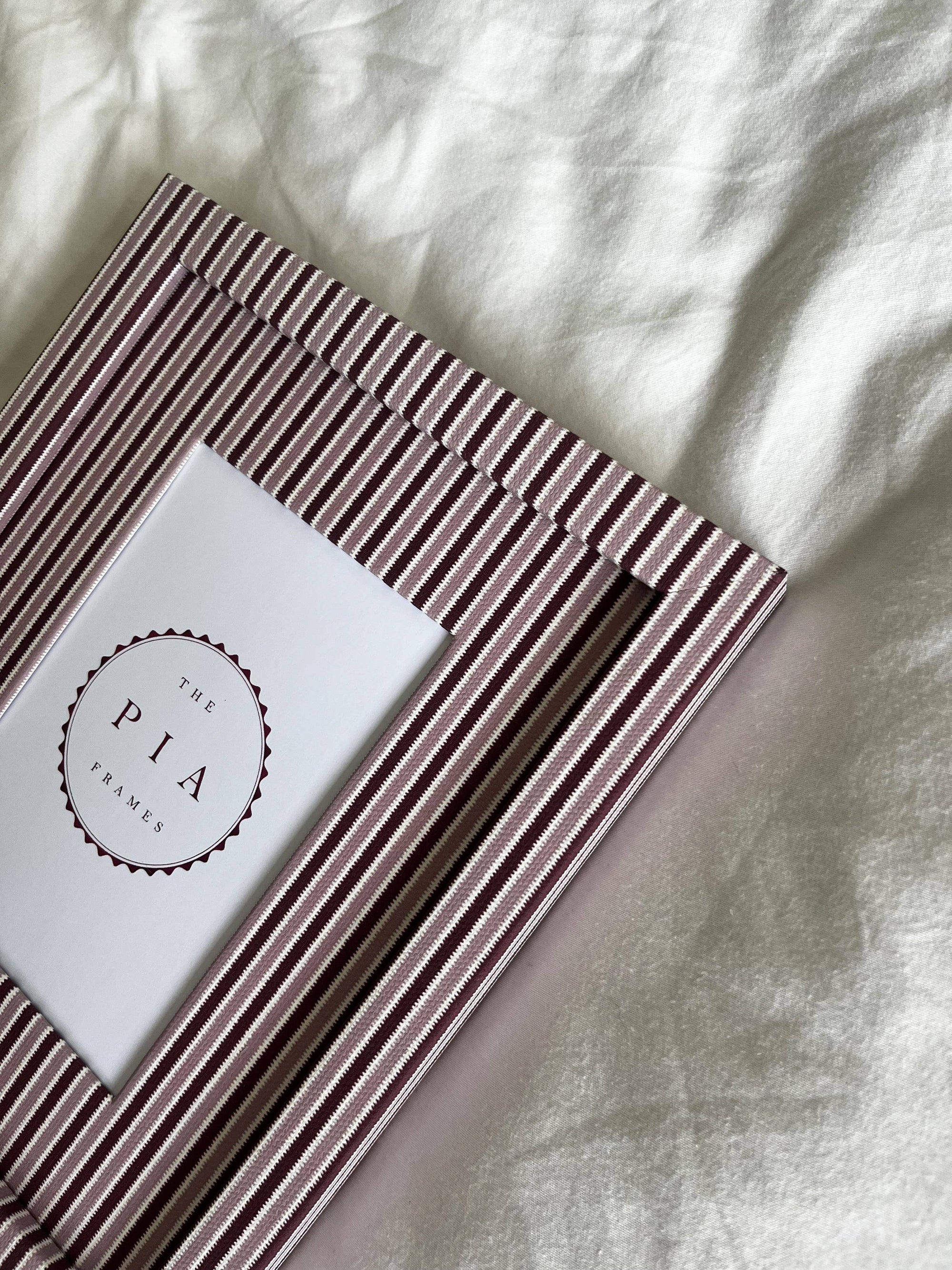 Blush & Burgundy Zigzag Frame, Large