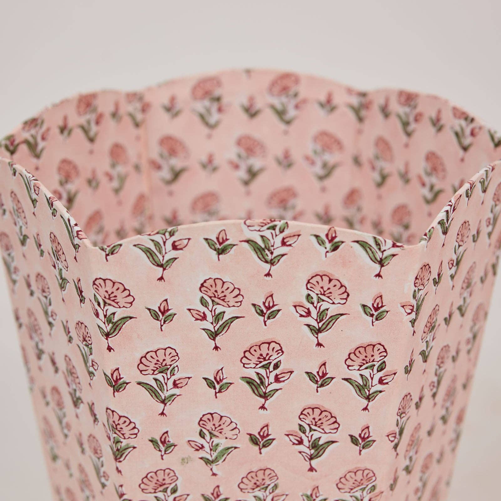 Waste Paper Basket - Ditsy Floral Blush