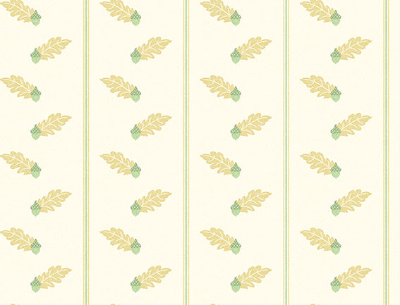 Acorn Buttermilk Wallpaper