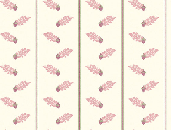 Acorn Mulberry Wallpaper