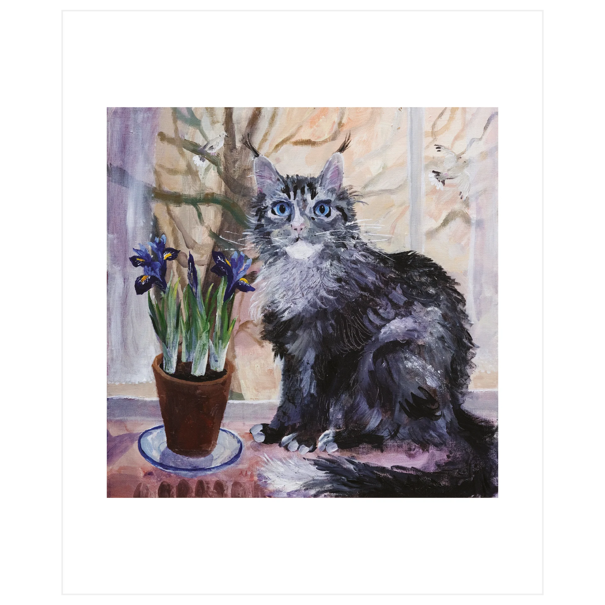 Card Blue Cat