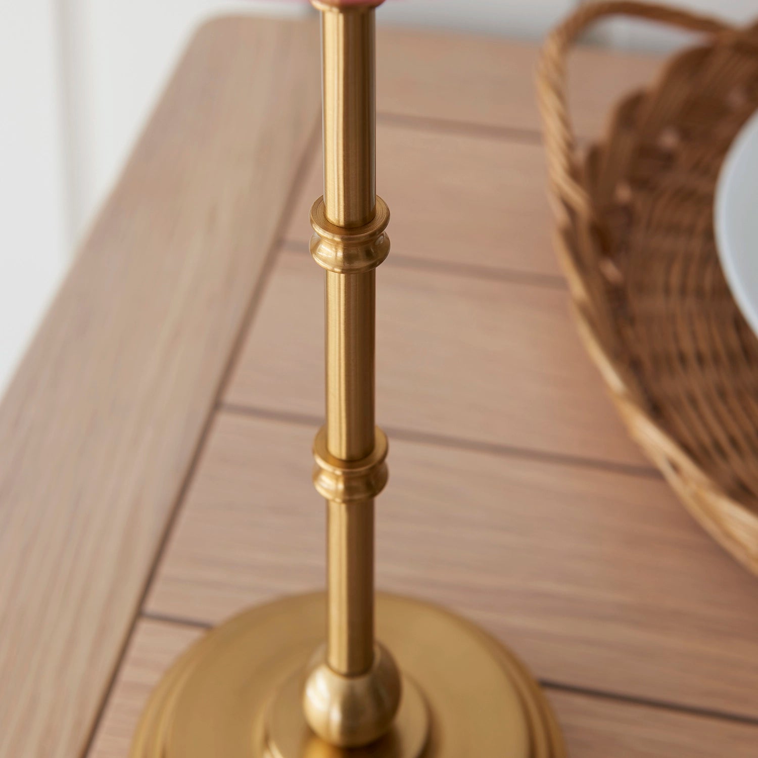 Table Lamp, Rechargeable Aged Brass, Teviot