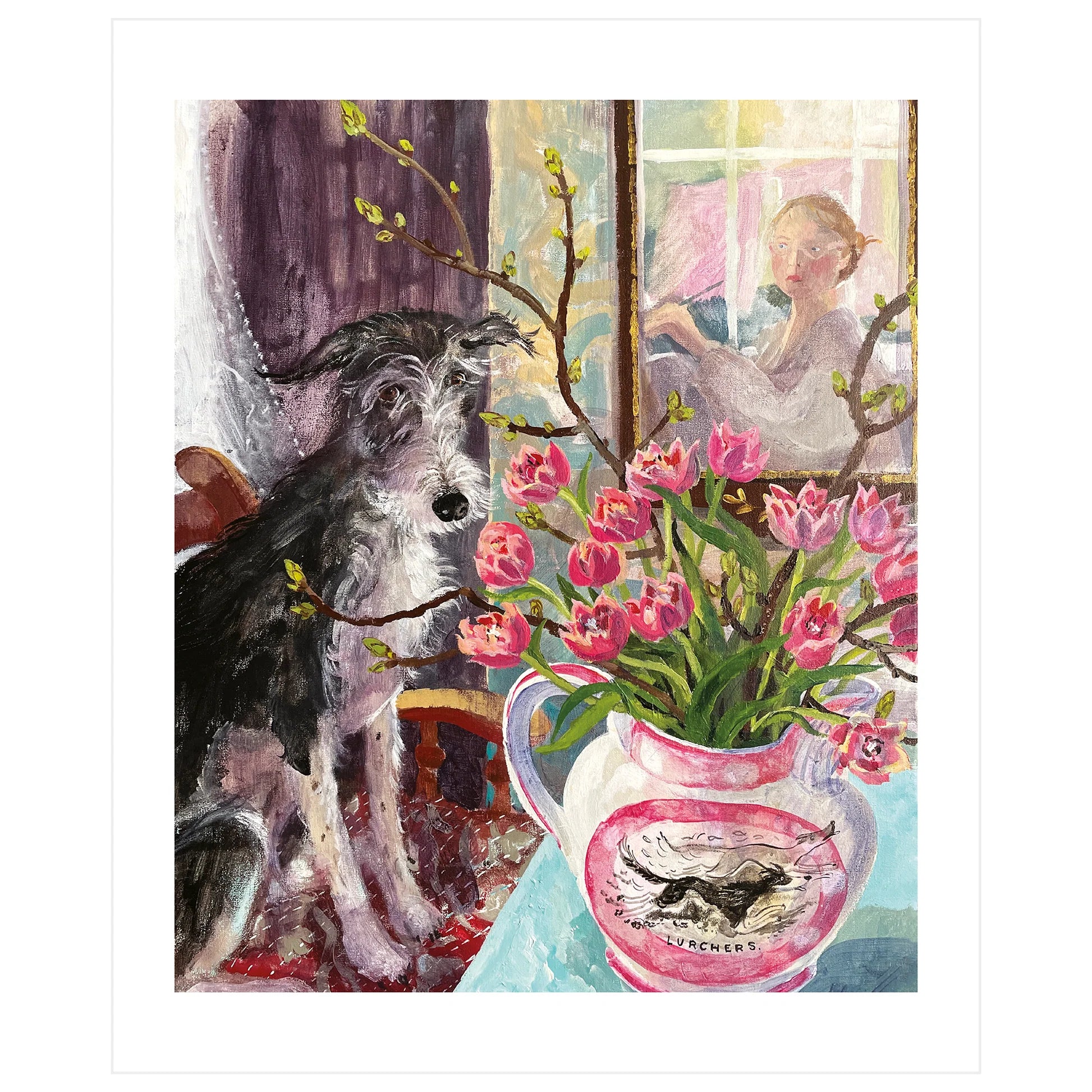 Card Hilda and Tulips