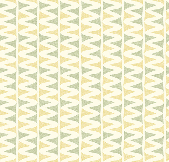 Marrakesh Pippin Green & Buttermilk Yellow Fabric