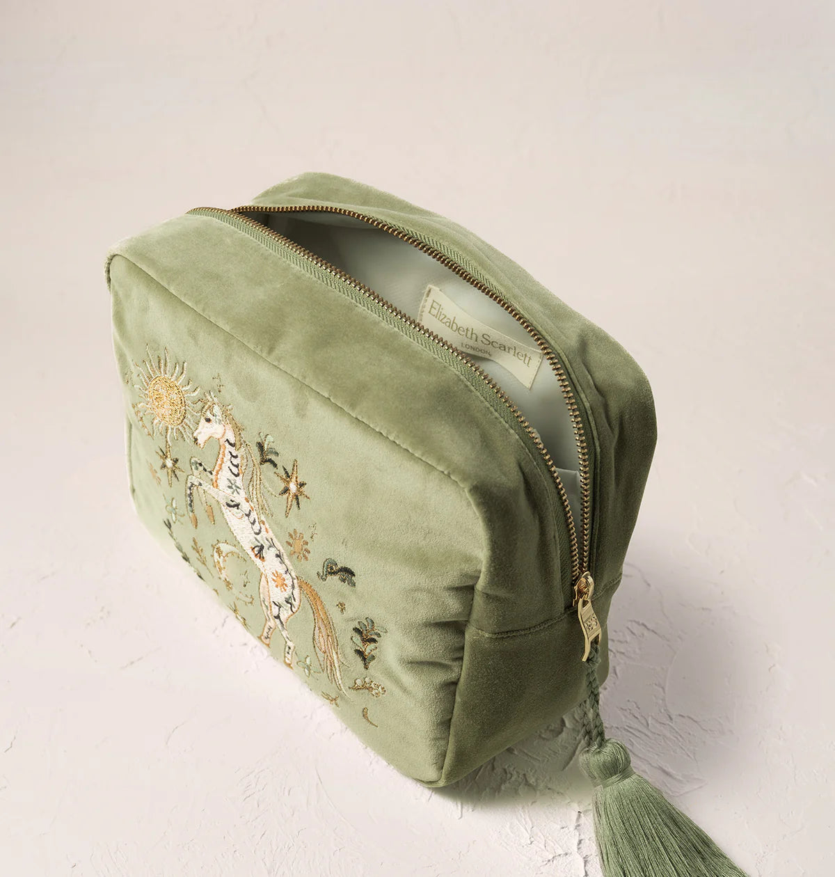 Washbag Mystical Horse Olive