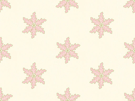 Oakflake Pink Wallpaper