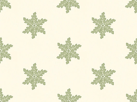 Oakflake Pippin Green Wallpaper