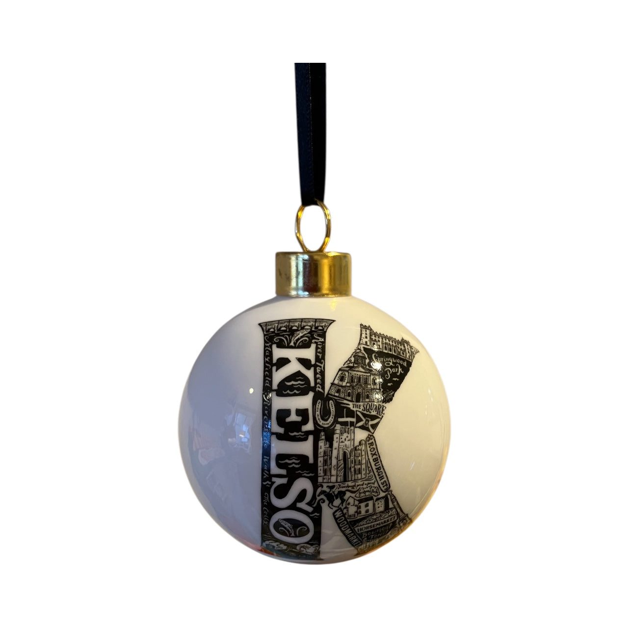 K for Kelso China Bauble