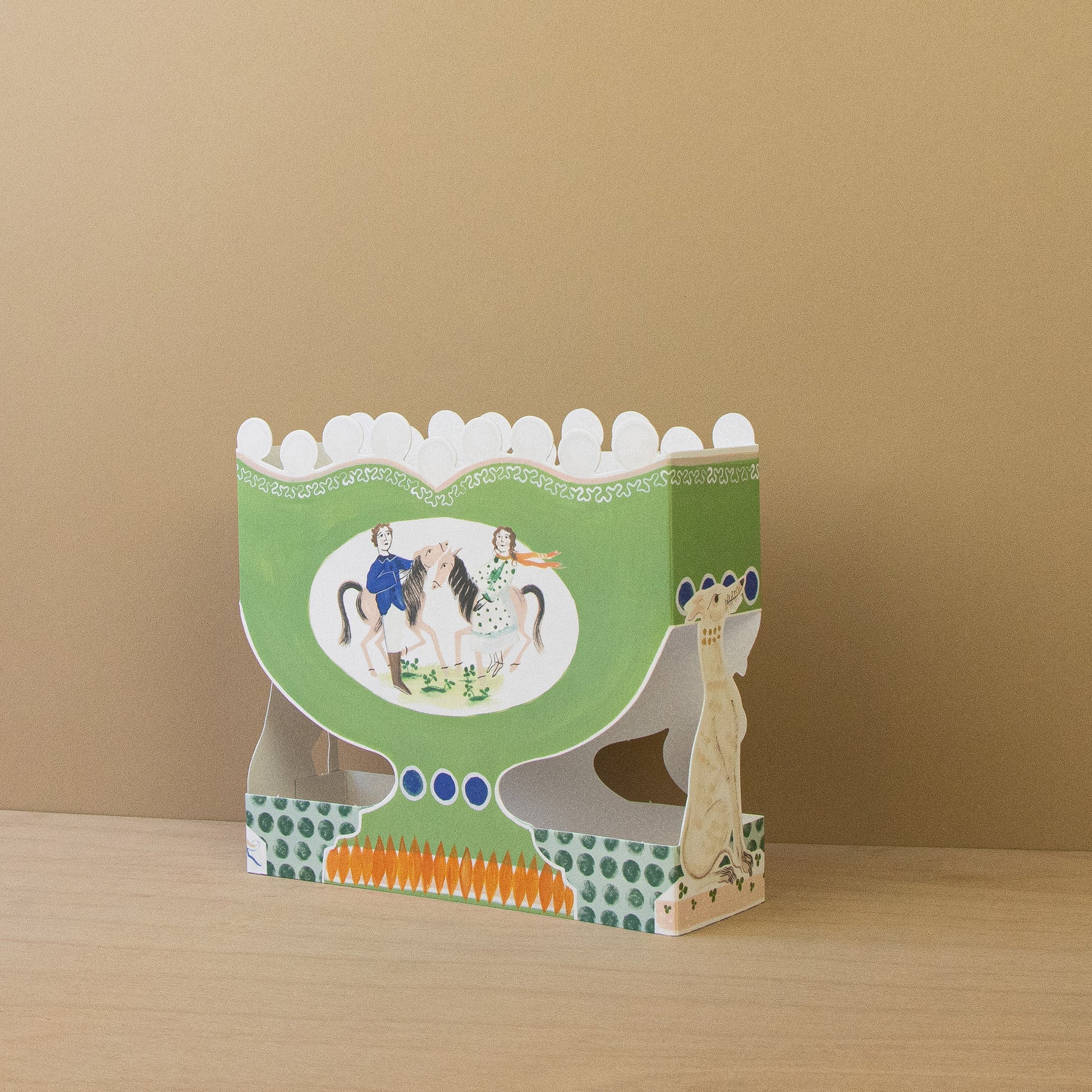 3D Die-Cut Card Roaming Horses