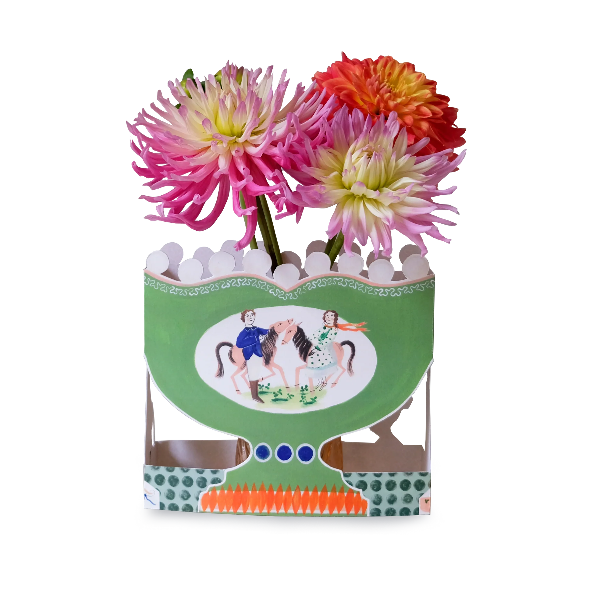 3D Die-Cut Card Roaming Horses