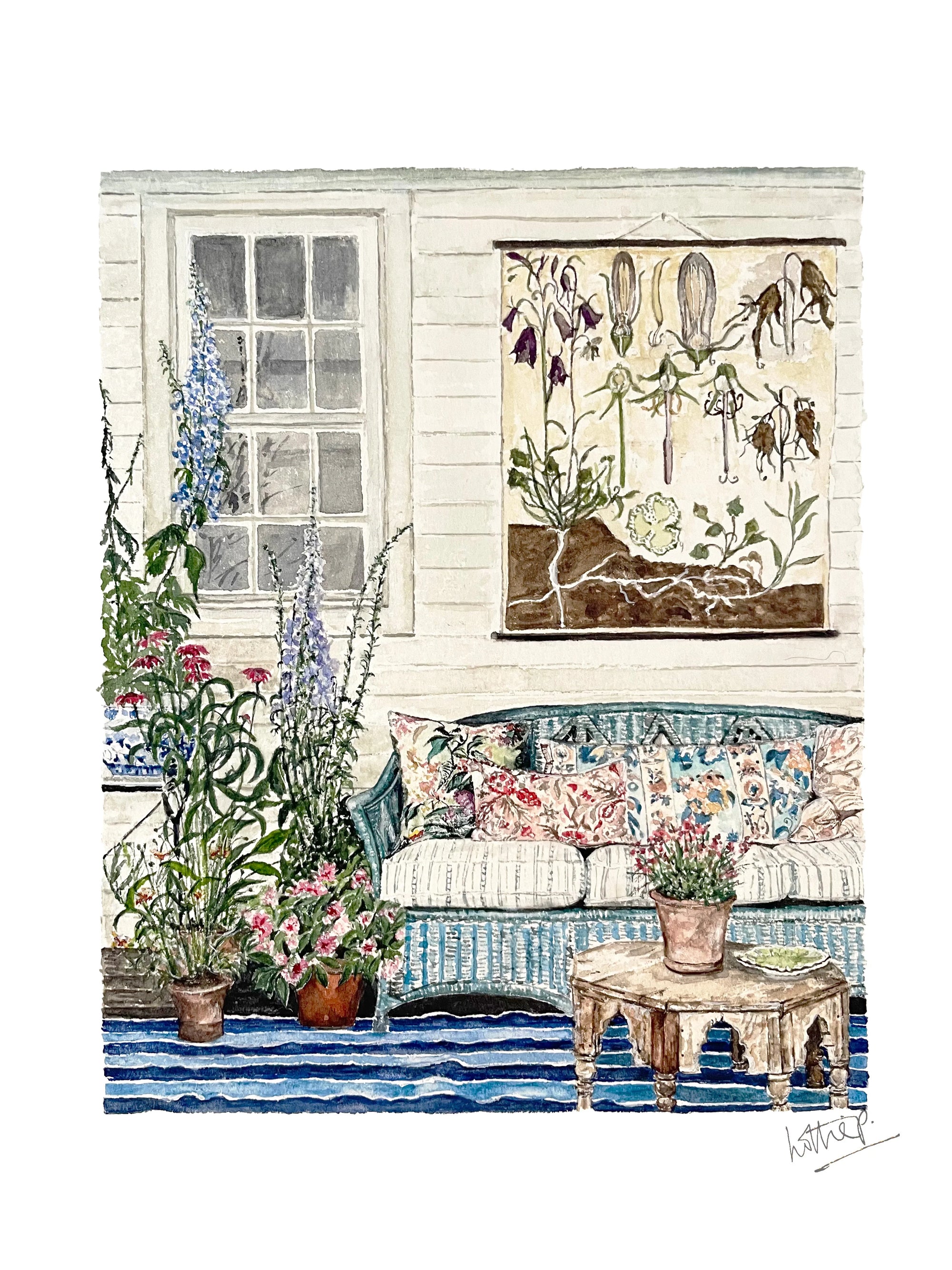 Card Summer Porch