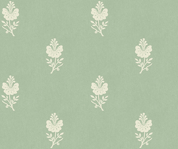 Victoria Pippin Green Wallpaper