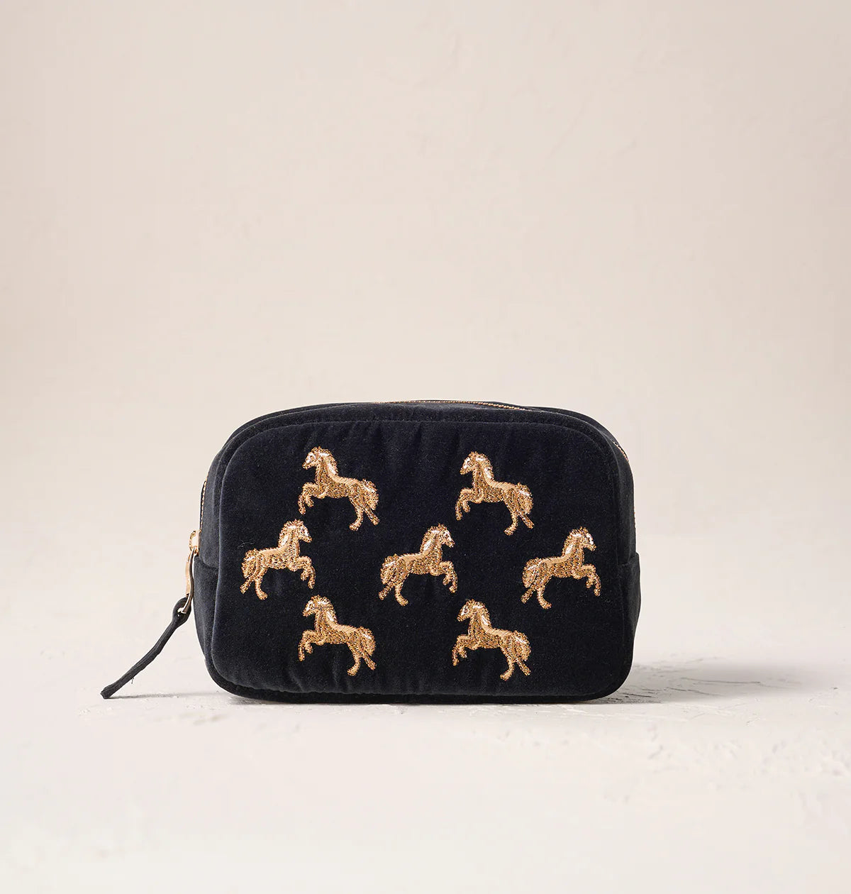 Makeup Bag Wild Horse Velvet Charcoal