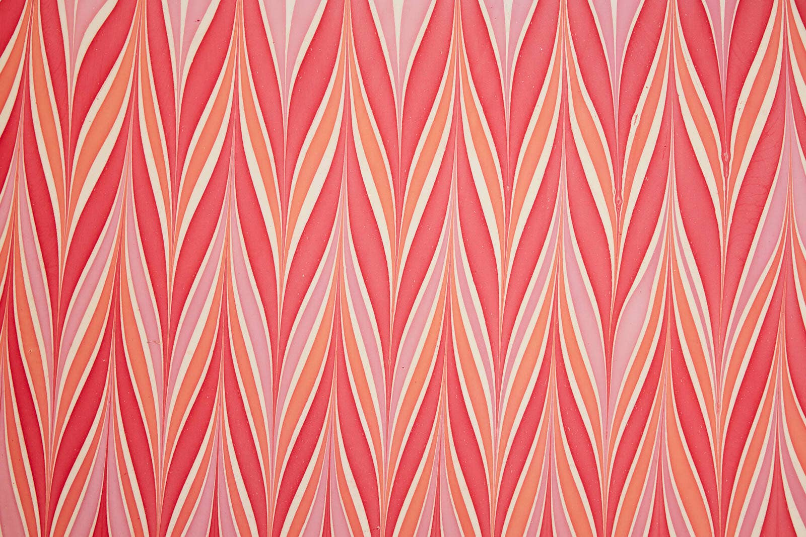 Wrapping Paper, Hand Marblled Pink Candy Stripes