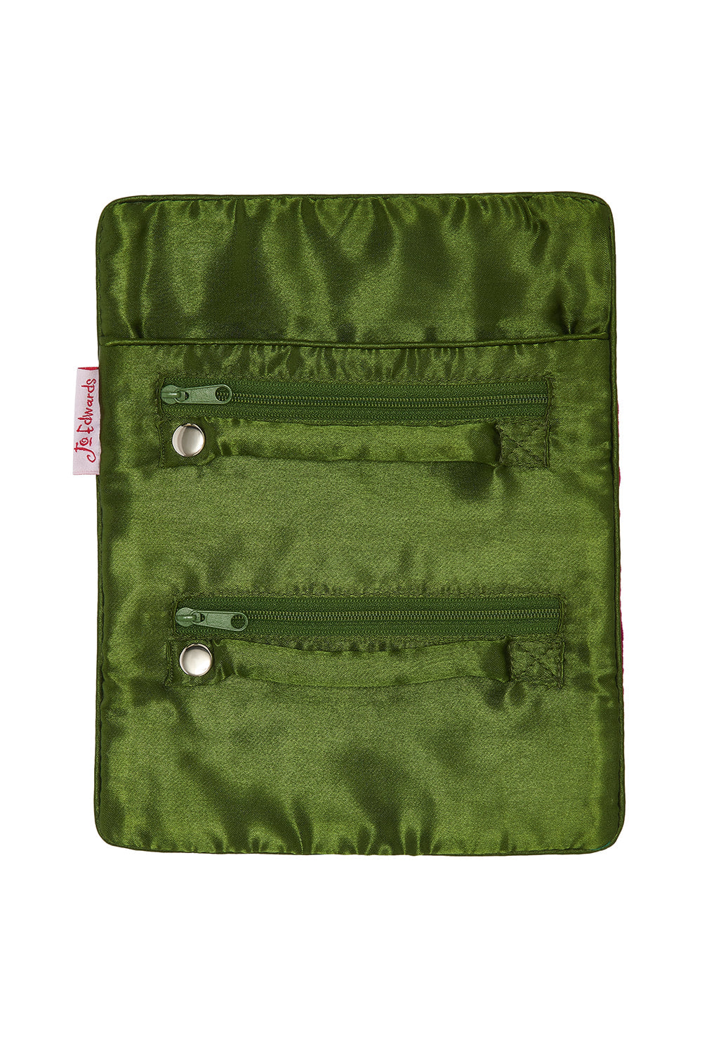 Jewellery Roll with Gold Embroidery, Mulberry