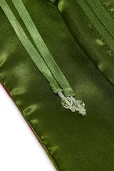 Jewellery Roll with Gold Embroidery, Mulberry