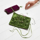 Jewellery Roll, Burnt Orange or Mulberry